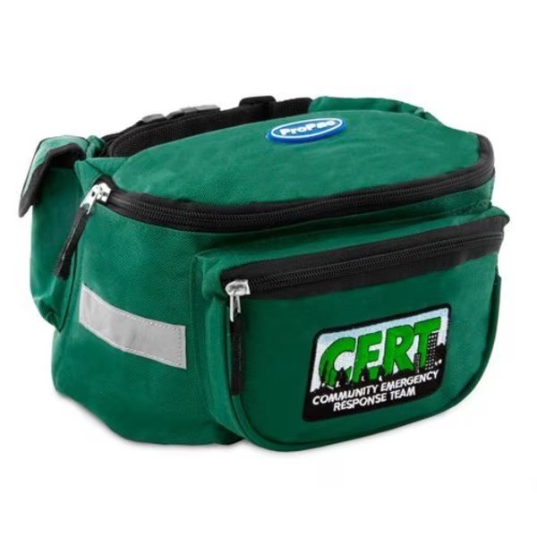 FANNY PACK, GREEN WITH CERT EMBROIDERY, Propac, Mfr#: D2005-CERT